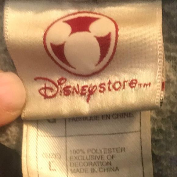 Disney Store Men’s Size Large Fleece Lined Jacket Embroidered Mickey Mouse - Picture 3 of 4